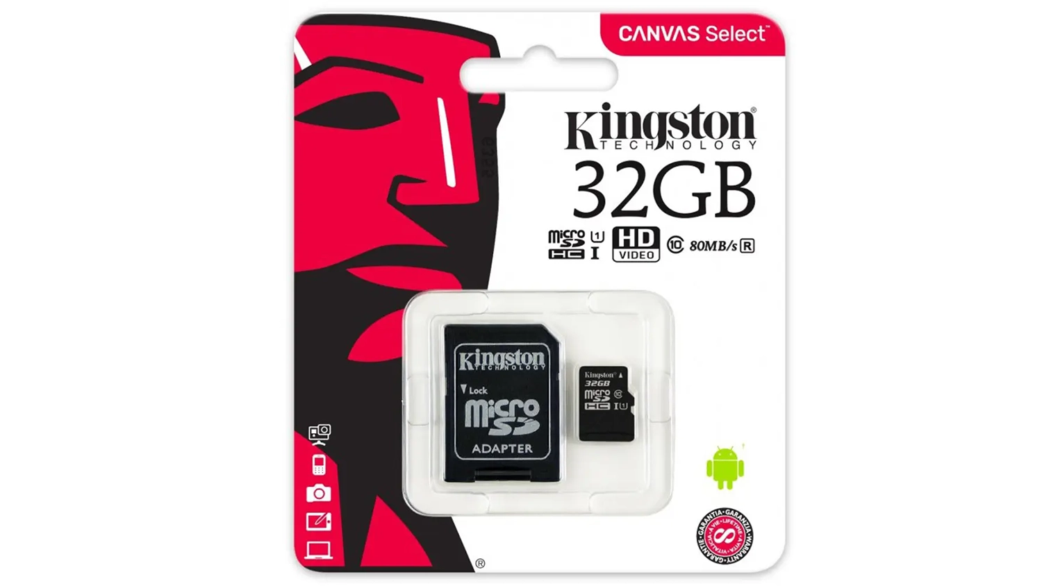 MicroSDHC pam&auml;ťov&aacute; karta Kingston Canvas Select Plus SDCS2/32GB v balen&iacute;