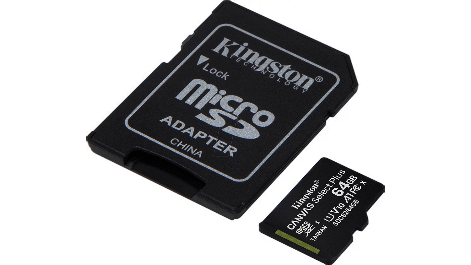 MicroSD pamäťová karta Kingston Canvas Select Plus SDCS2/64GB v balení
