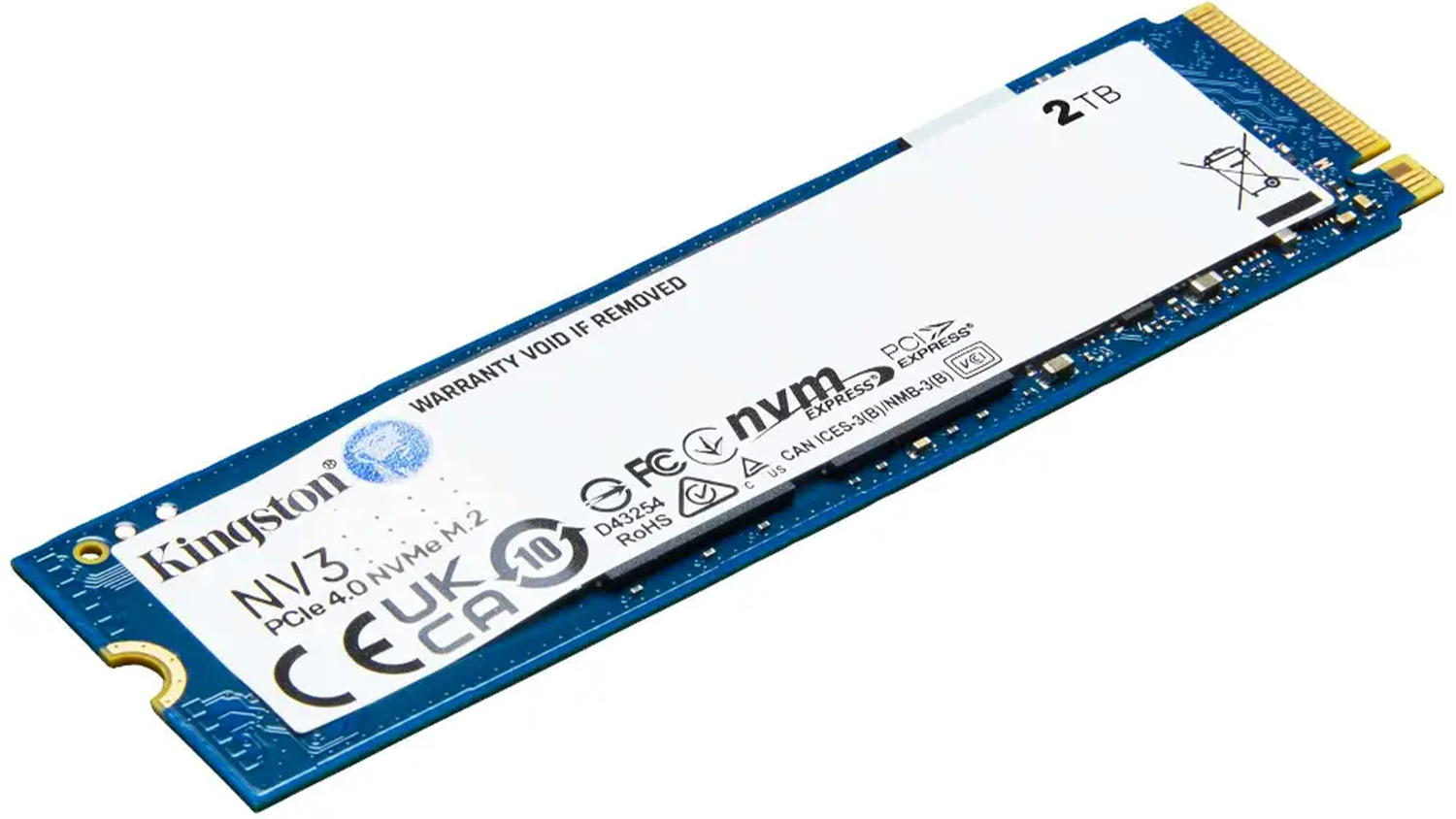 Interní SSD Kingston NV3 M.2 2000 GB ležící