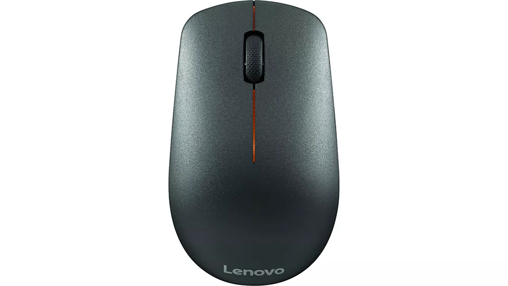 Myš Lenovo 400 Wireless GY50R91293 na bielom pozadí zobrazujúca ambidextrálny dizajn a bezdrôtové prevedenie