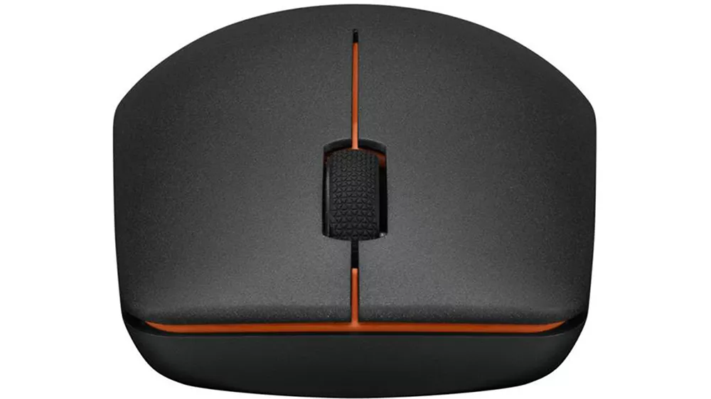 Myš Lenovo 400 Wireless GY50R91293 s detailom na tlačidlá a scroll koliesko ukazujúce intuitívne ovládanie