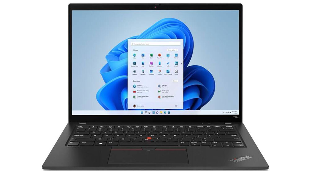 Otevřený notebook Lenovo ThinkPad T14s G4 Ryzen 5 Pro 7540U_04