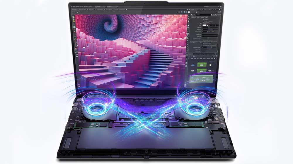 Vnitřek notebooku Lenovo Yoga Pro 9 16IMH9_05