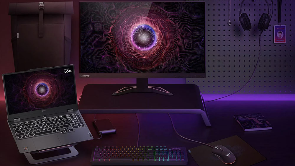 Herní setup s notebookem Lenovo LOQ 15IAX9E_4