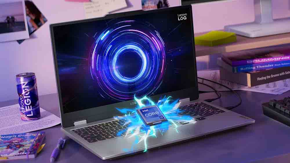 Herní stůl s Lenovo LOQ 15IRX10 a Intel Core kartou_02