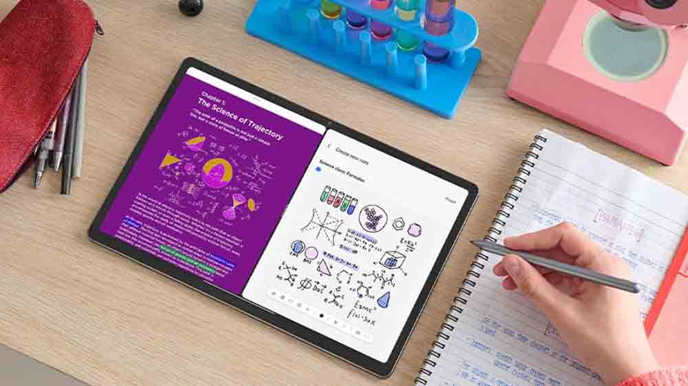 Pracovn&yacute; st&ocirc;l so &scaron;kolsk&yacute;mi potrebami a LENOVO Idea Tab Pro