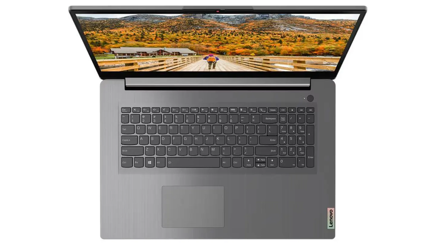 Pohľad na klávesnicu notebooku Lenovo IdeaPad 3 17ALC6