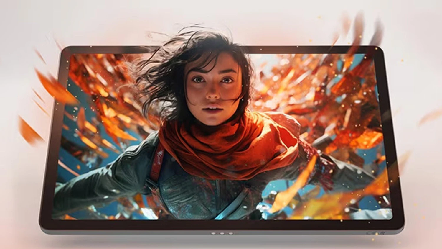 Vizualizace široké škály barev na displeji tabletu Lenovo Idea Tab AN15 5G 8 GB/256 GB