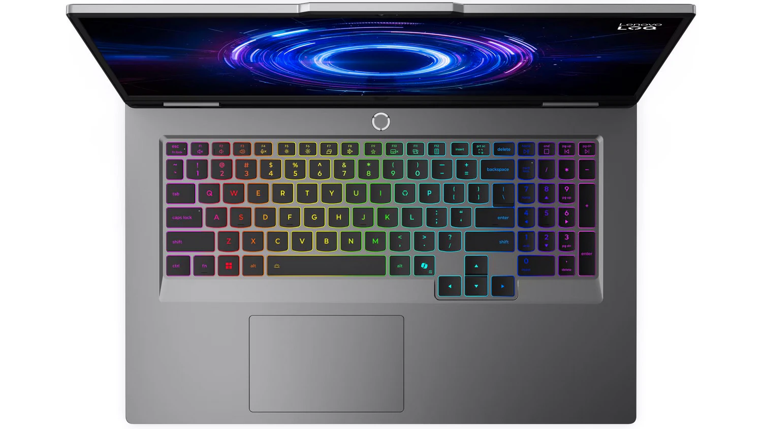 Hern&yacute; notebook LOQ 17IRX10, pohľad na kl&aacute;vesnicu