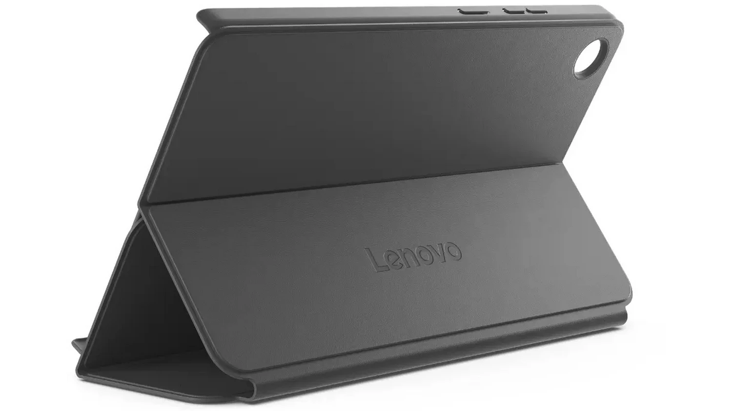 Puzdro na tablet Lenovo Folio Case Luna Grey pre Tab One zachytené zozadu