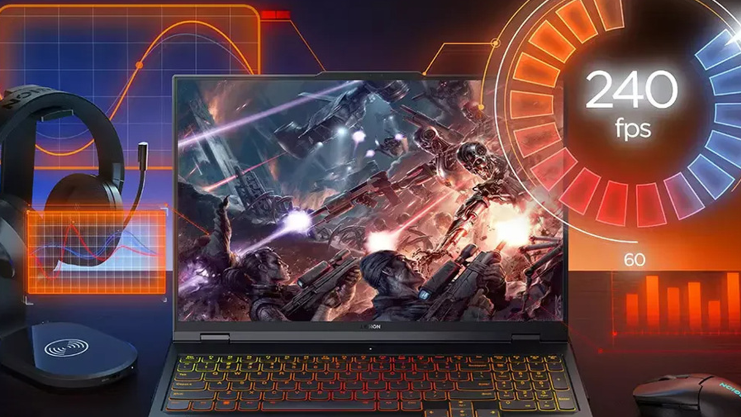 Lenovo Legion PRO 7 s grafickými doplňky