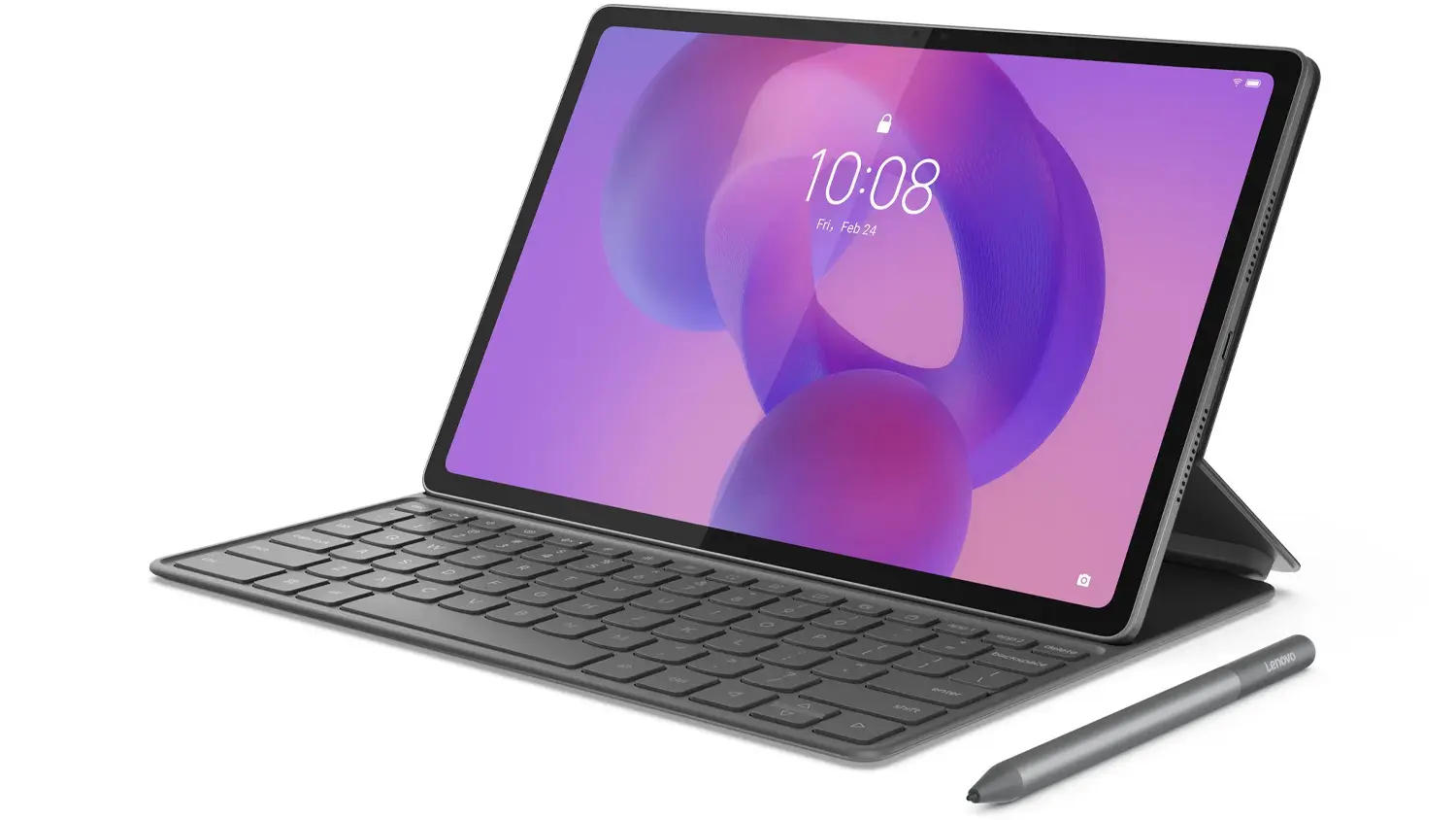 Sv&iacute;t&iacute;c&iacute; tablet na pouzdru s kl&aacute;vesnic&iacute; vedle dotykov&eacute;ho pera