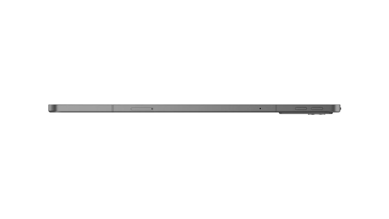 Tablet Lenovo z boční strany s ovládáním hlasitosti
