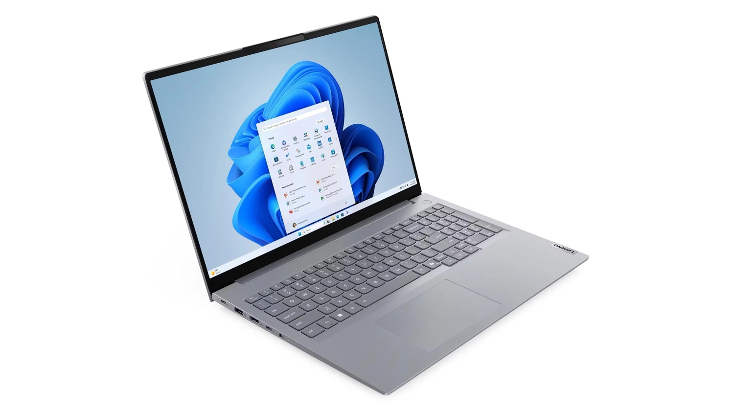 Notebook Lenovo ThinkBook &ndash; pohled na displej notebooku