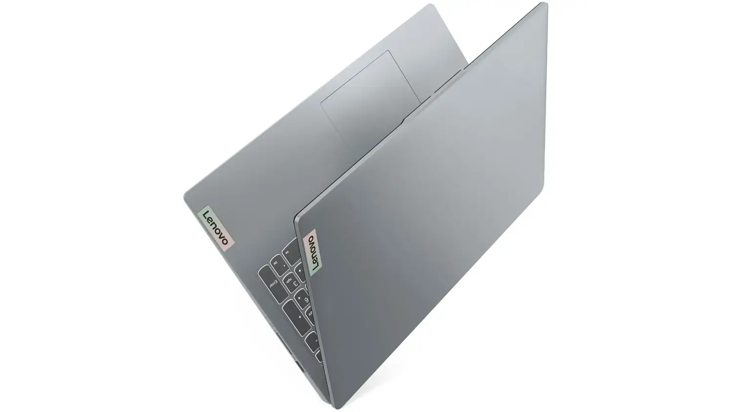 Přivřený notebook Lenovo IdeaPad Slim 3 15AMN8