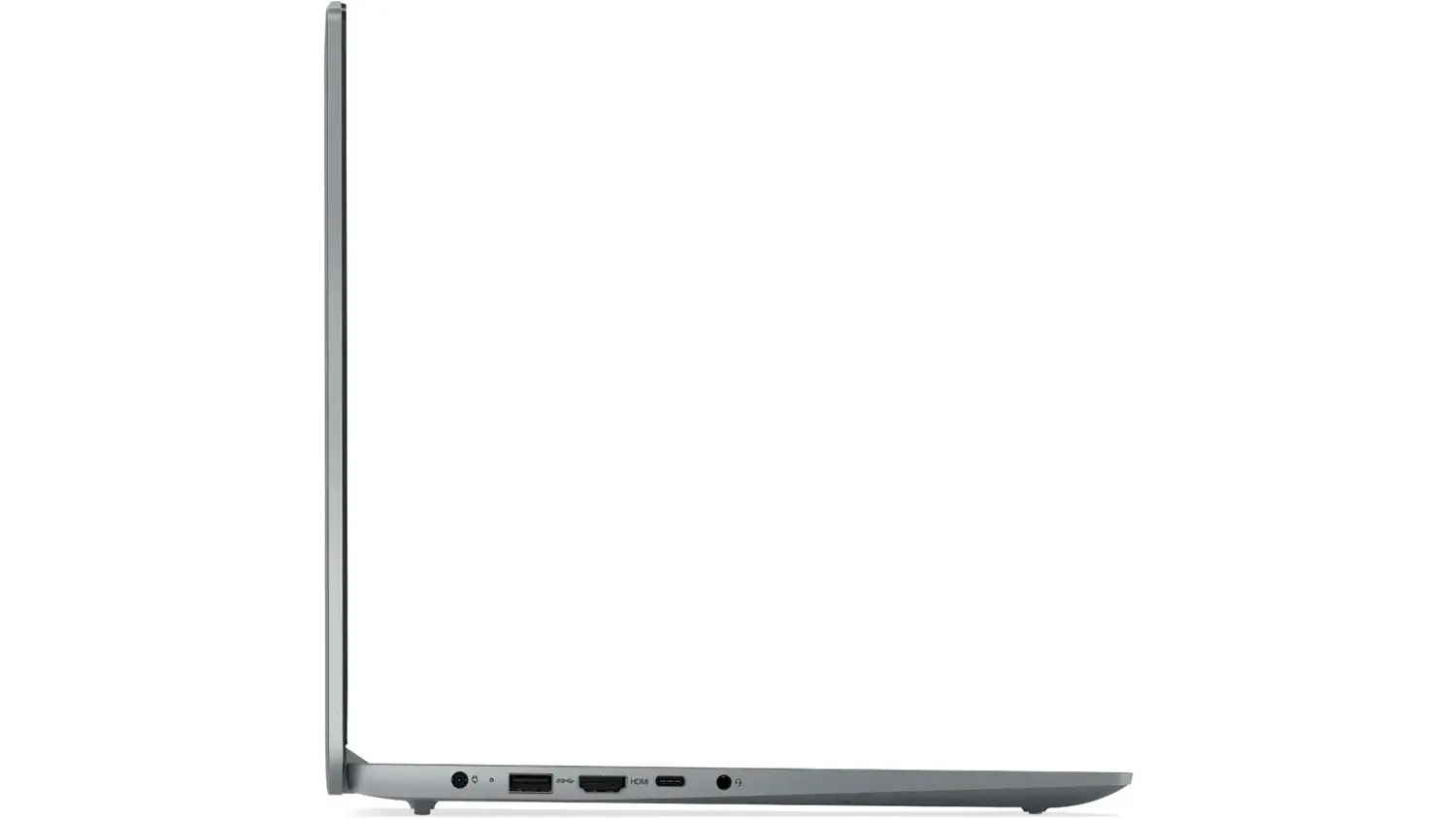 Pohled ze strany na notebook Lenovo IdeaPad Slim 3 15AMN8
