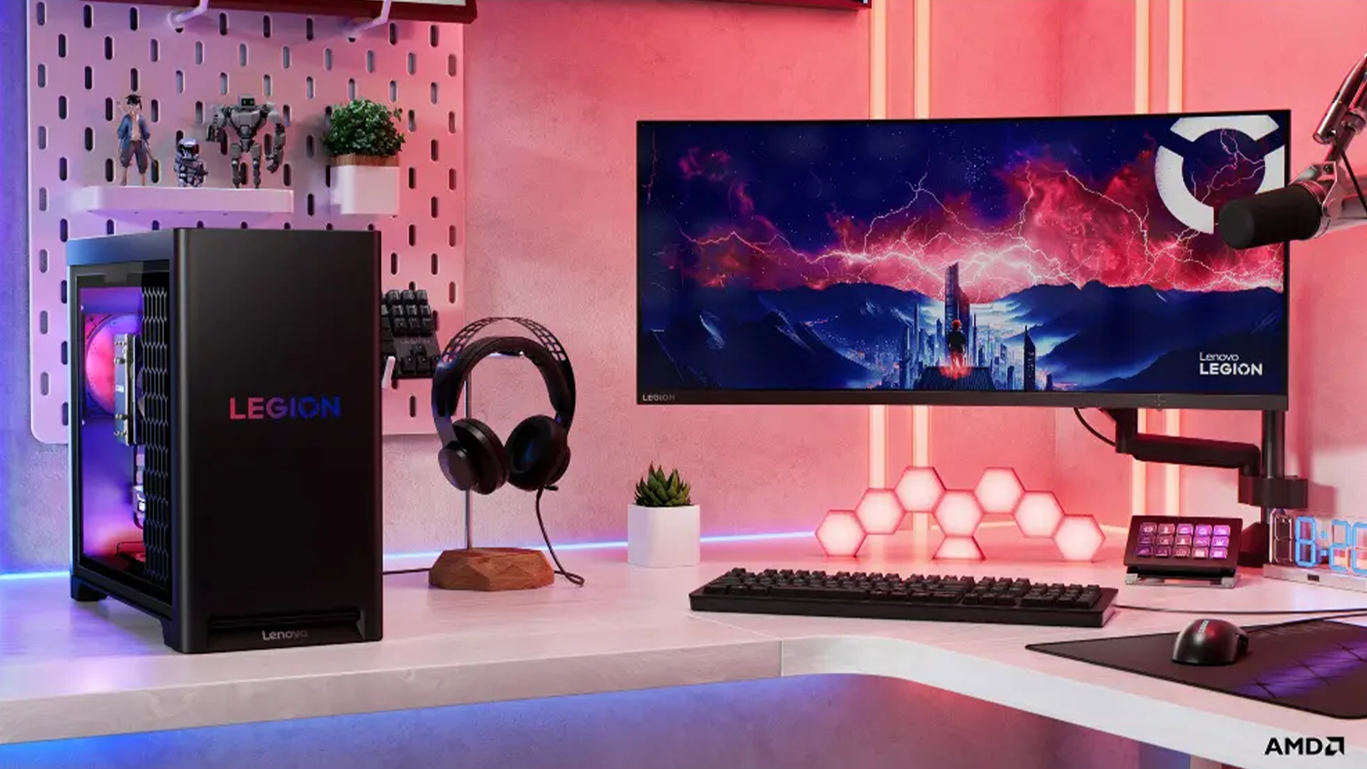 Hern&iacute; PC Lenovo Legion v hern&iacute;m koutku