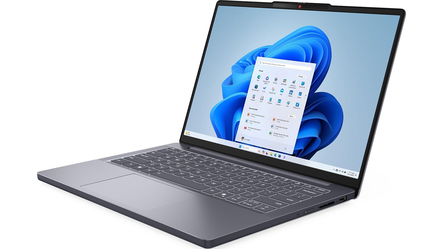 Lenovo IdeaPad Slim 3 14ARP10 pohled šikmo ze strany