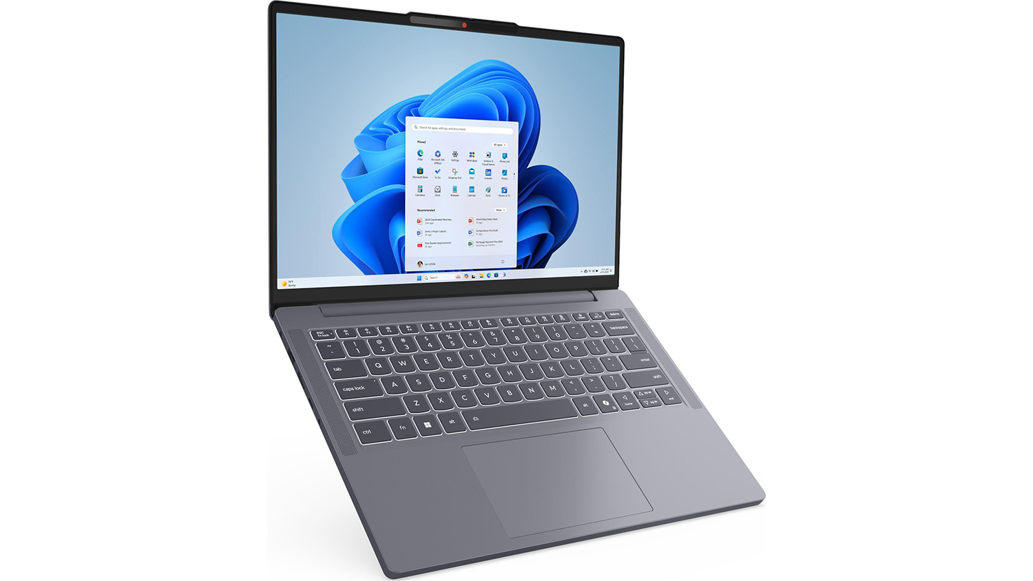 Otevřený notebook Lenovo IdeaPad Slim 3 15ARP10