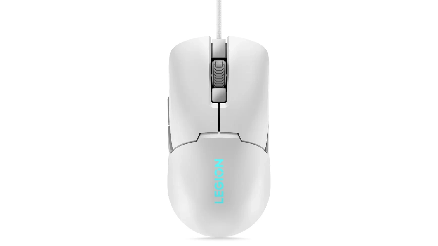 Herná myš Lenovo Legion M300s RGB biela pohľad zhora