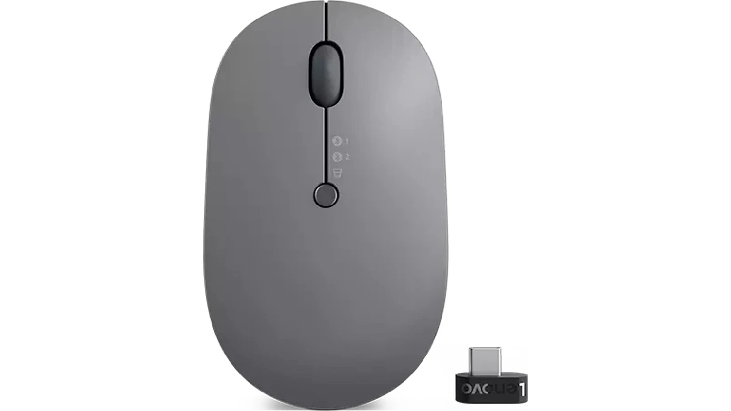Bezdrôtová myš Lenovo Go Multi-Device, sivá