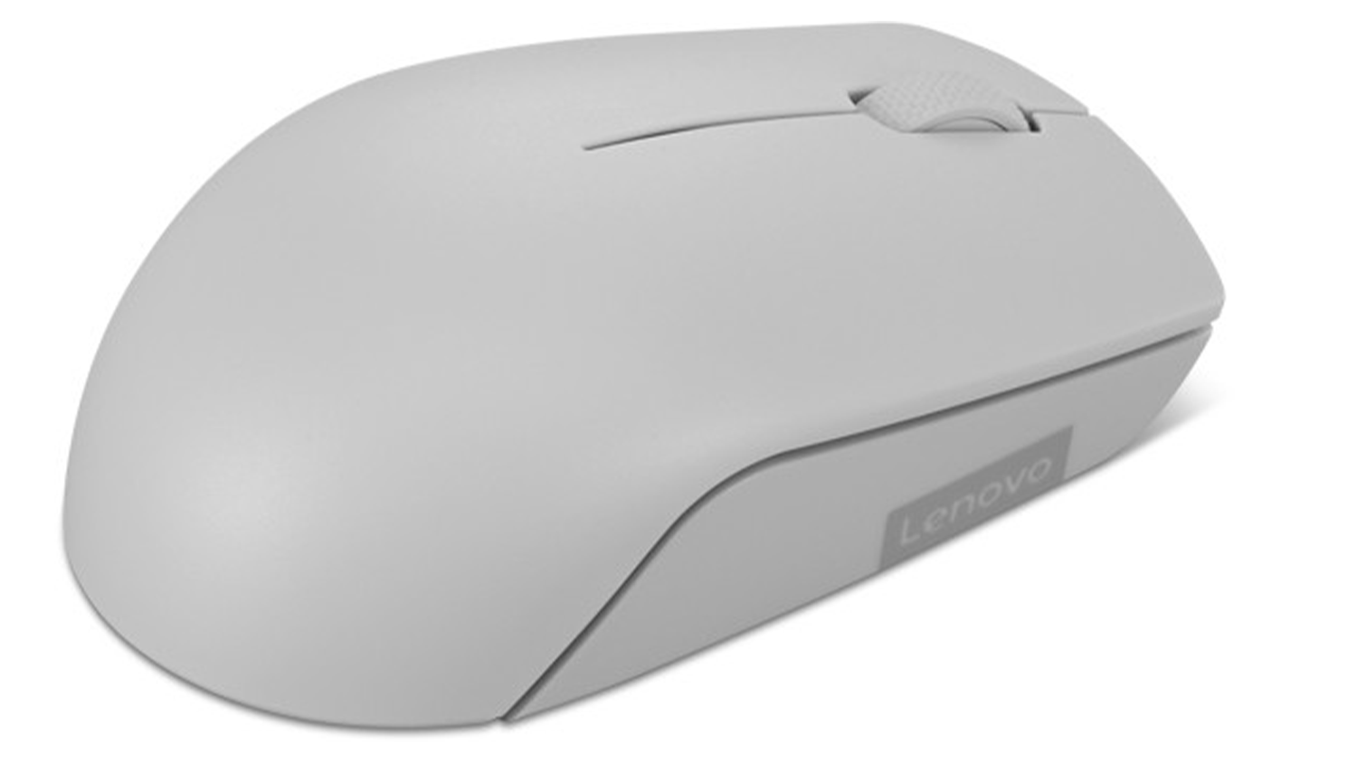 Bezdrôtová myš Lenovo 300 Wireless Compact Mouse, arctic grey - bočný pohľad