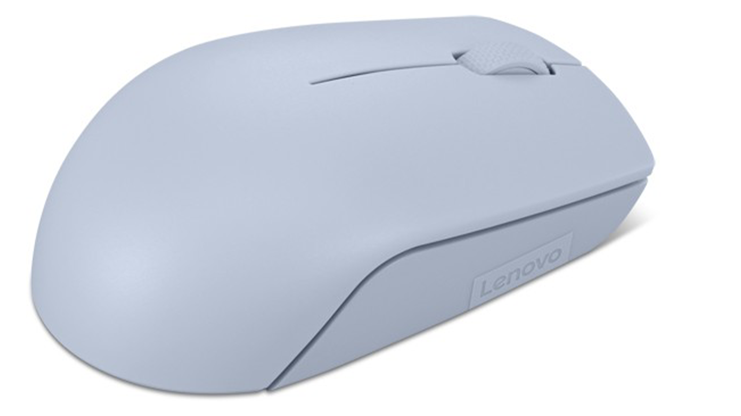 Bezdrôtová myš Lenovo 300 Wireless Compact Mouse, frost blue - bočný pohľad