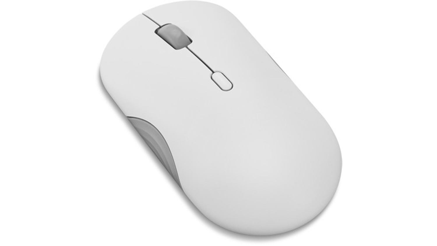 PC myš Lenovo 350 Bluetooth Silent Cloud Grey pohľad zboku