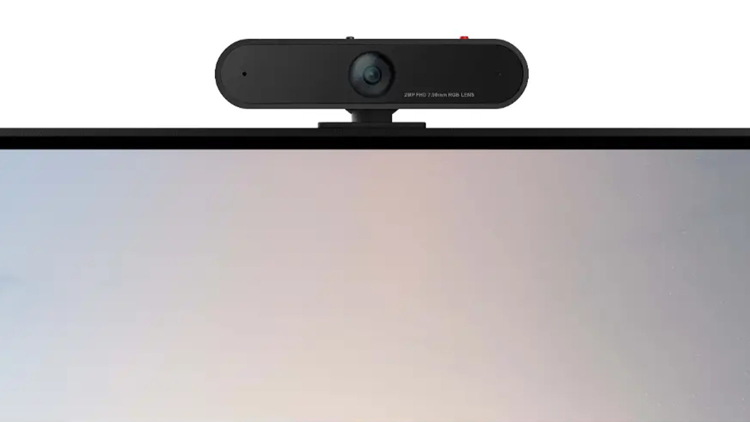 Webkamera Lenovo Monitor WebCam LC50 detailn&yacute; pohľad na kameru na monitore