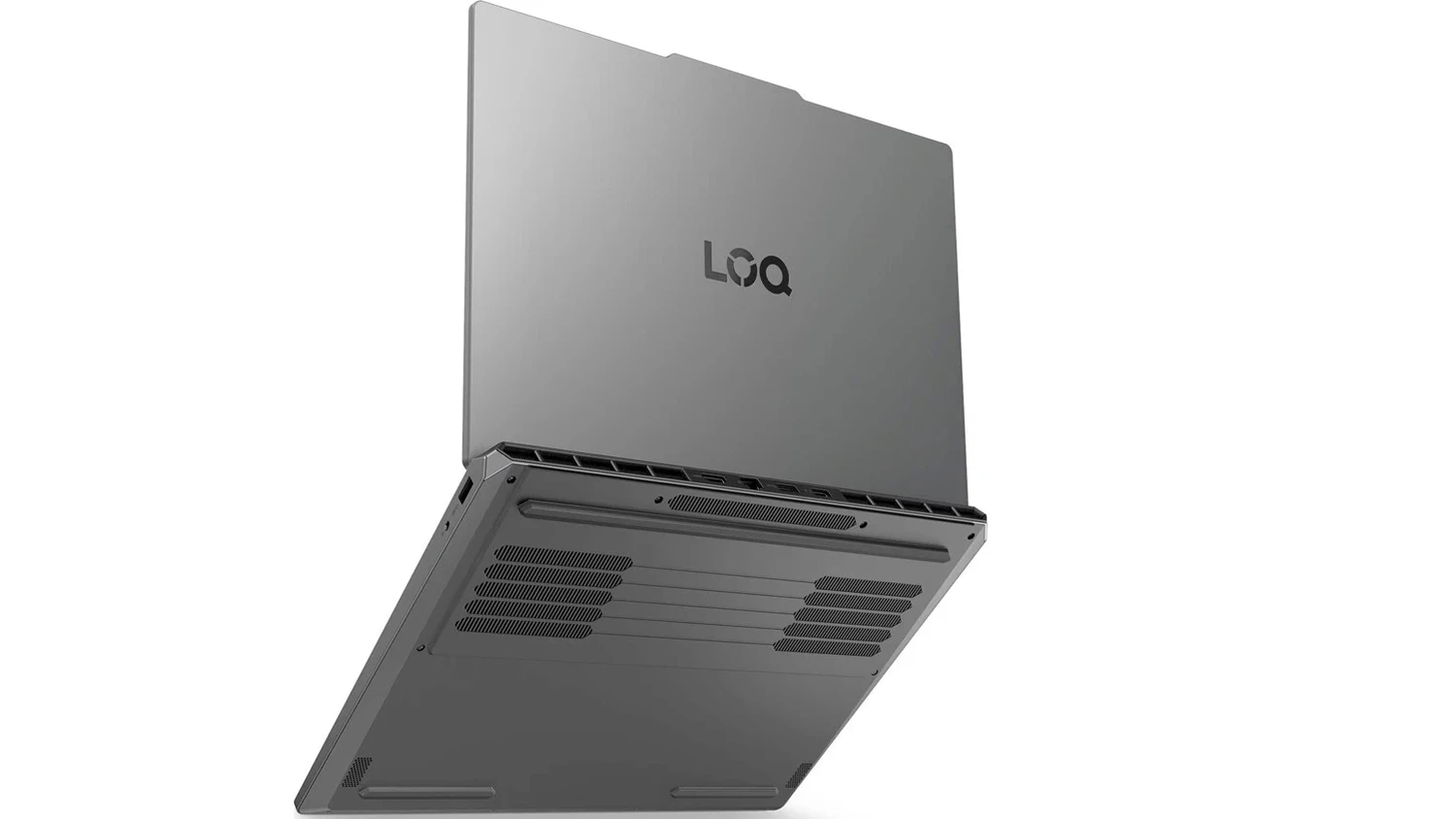 Notebook Lenovo LOQ – pohled na šasi s logem