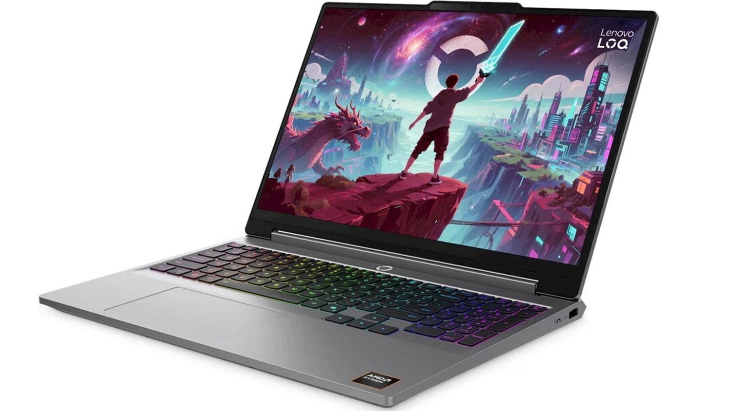 Notebook Lenovo LOQ – velmi nakloněný displej