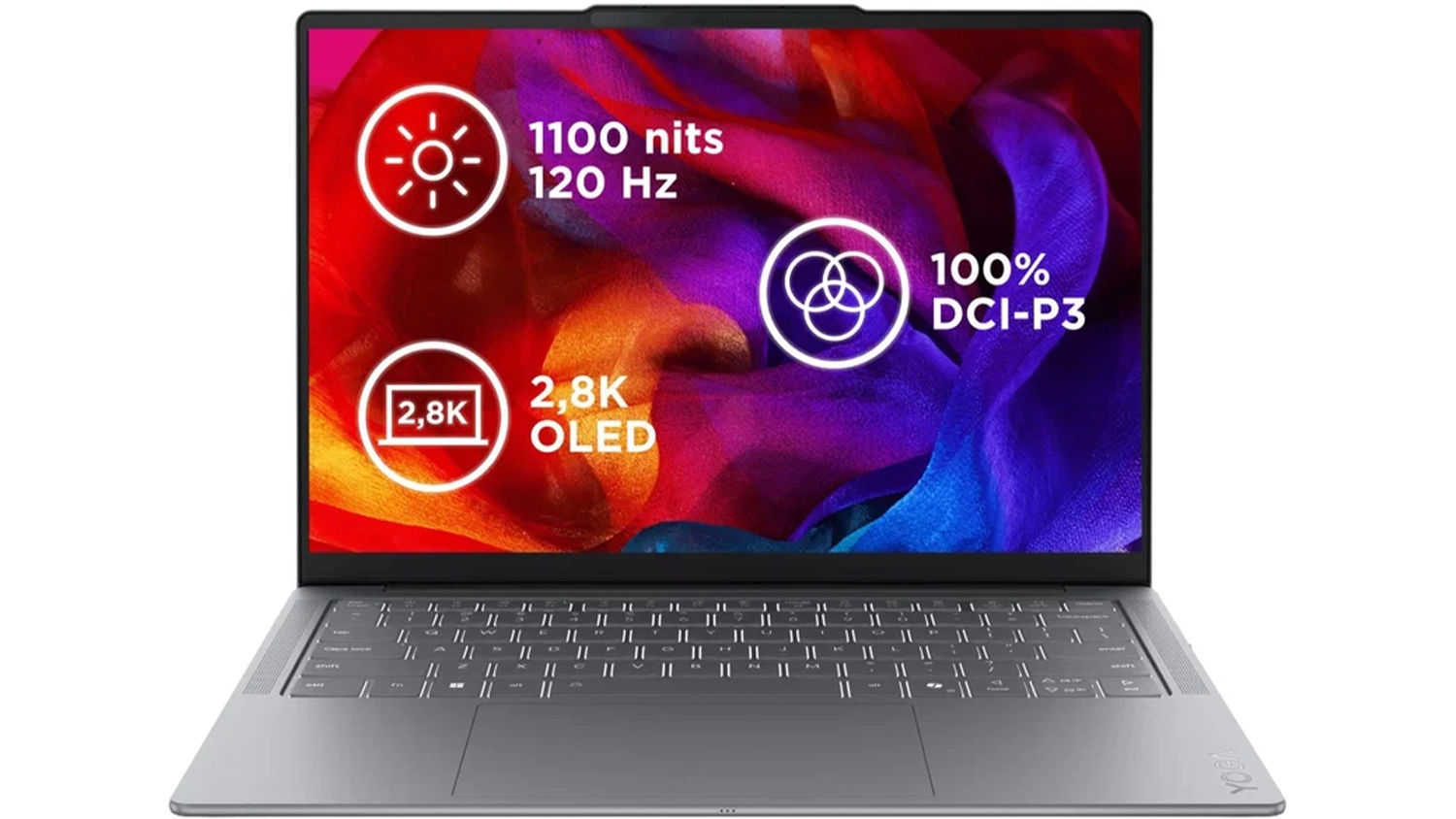 Notebook 14 Lenovo Yoga Slim 7 14IPH11 (83QM003LCK) světle šedý