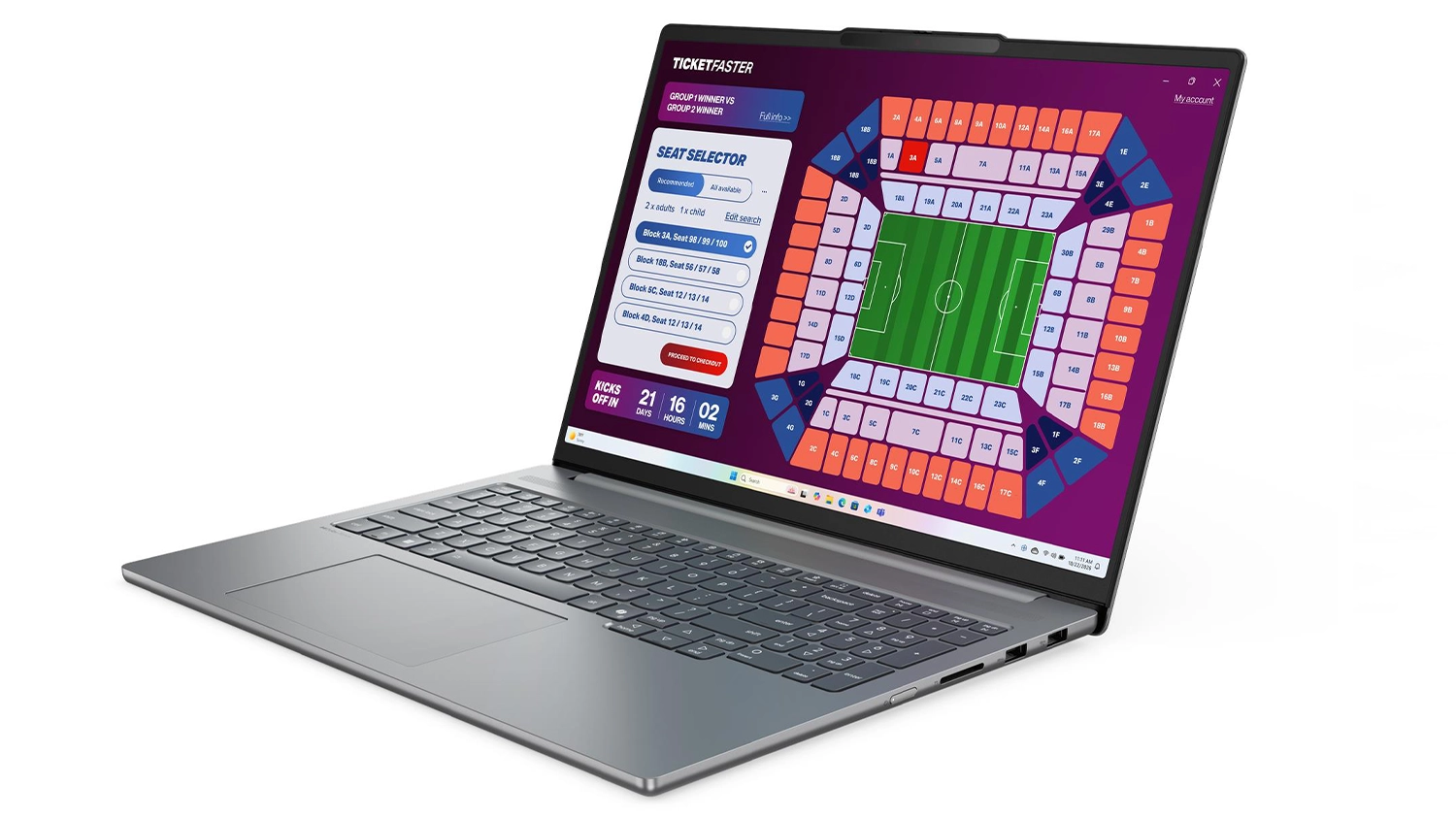 Otvorený notebook Lenovo IdeaPad Pro 5