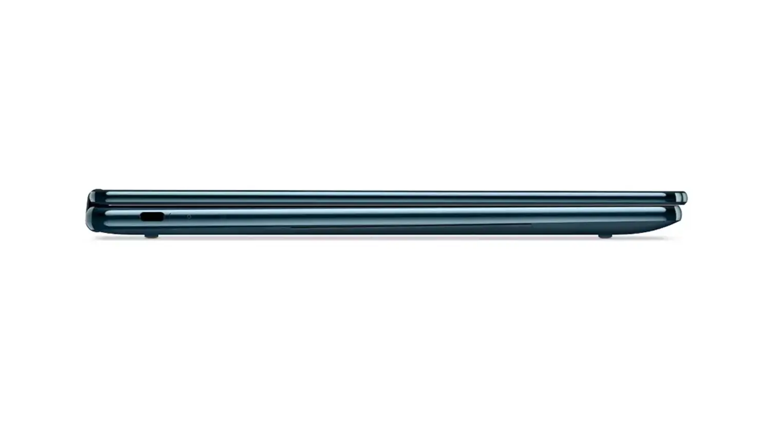 Pohľad zo strany na notebook Lenovo Yoga Book 9 14IAH10