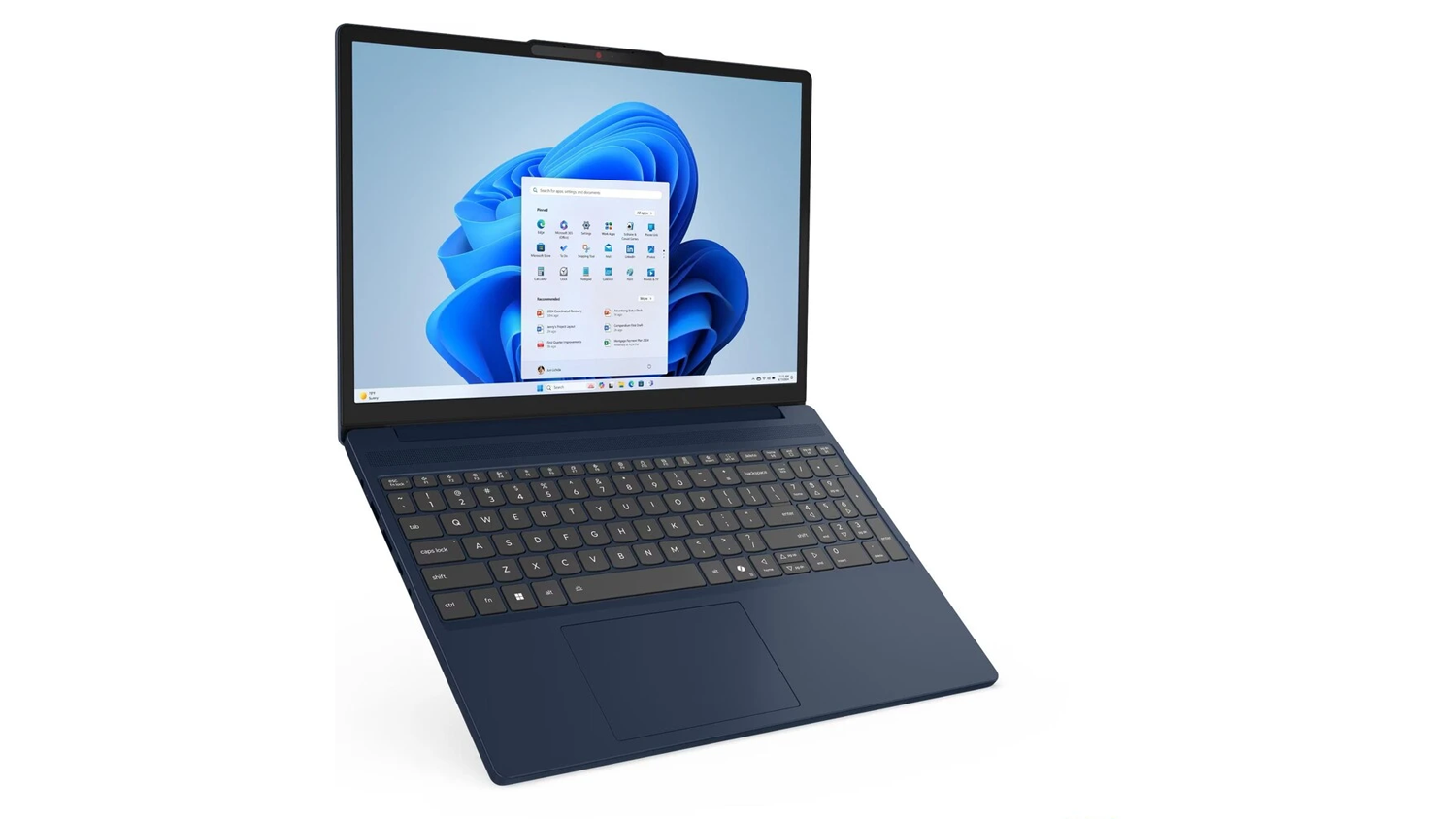 Notebook Lenovo IdeaPad Slim 3 – pohled na displej notebooku