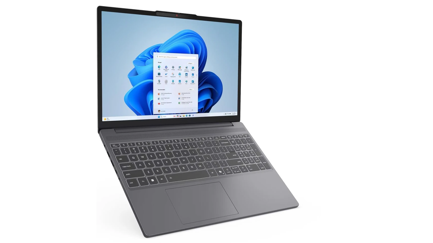 Notebook Lenovo IdeaPad Slim 3 – vyklopený displej