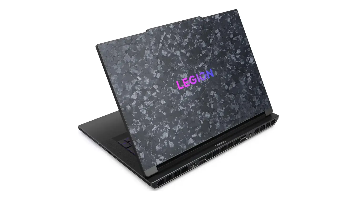 Notebook Lenovo Legion – pohled na šasi s logem