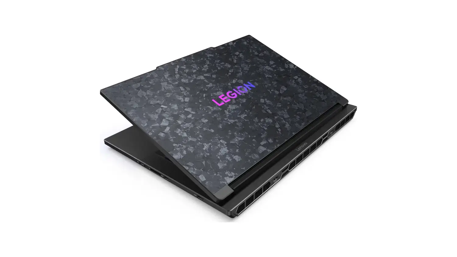 Notebook Lenovo Legion – pohled na šasi s logem