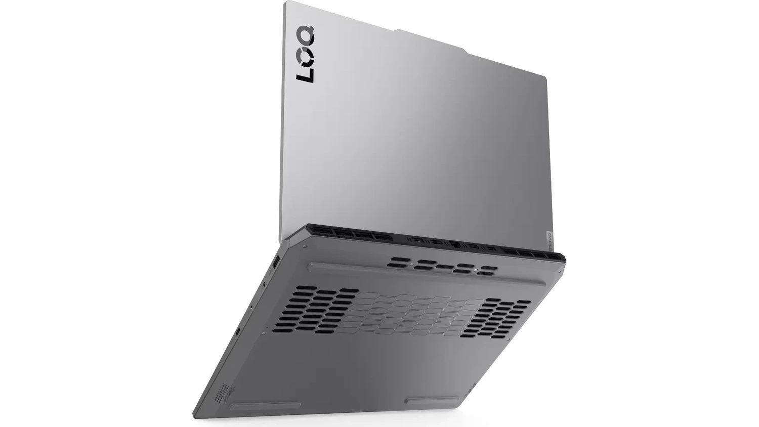 Notebook Lenovo LOQ &ndash; pohled na &scaron;asi s logem