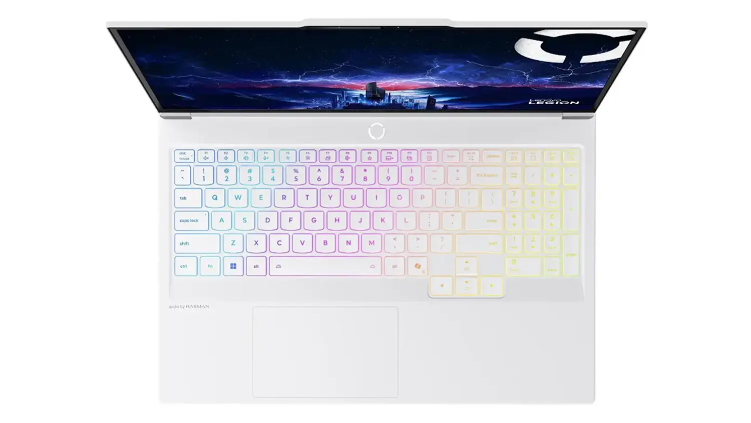 Pohled na kl&aacute;vesnici notebooku Lenovo Legion 7 16IAX10