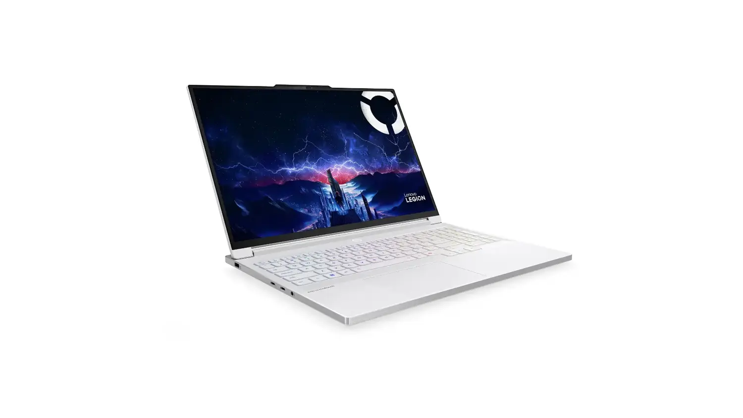 Pohled šikmo zepředu na notebook Lenovo Legion 7 16IAX10