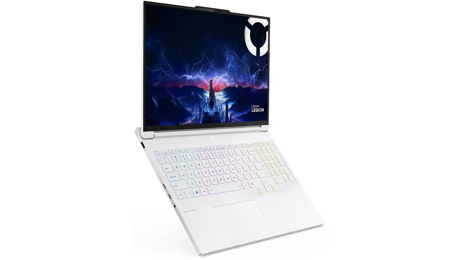 Pohled na klávesnici notebooku Lenovo Legion 7 16IAX10