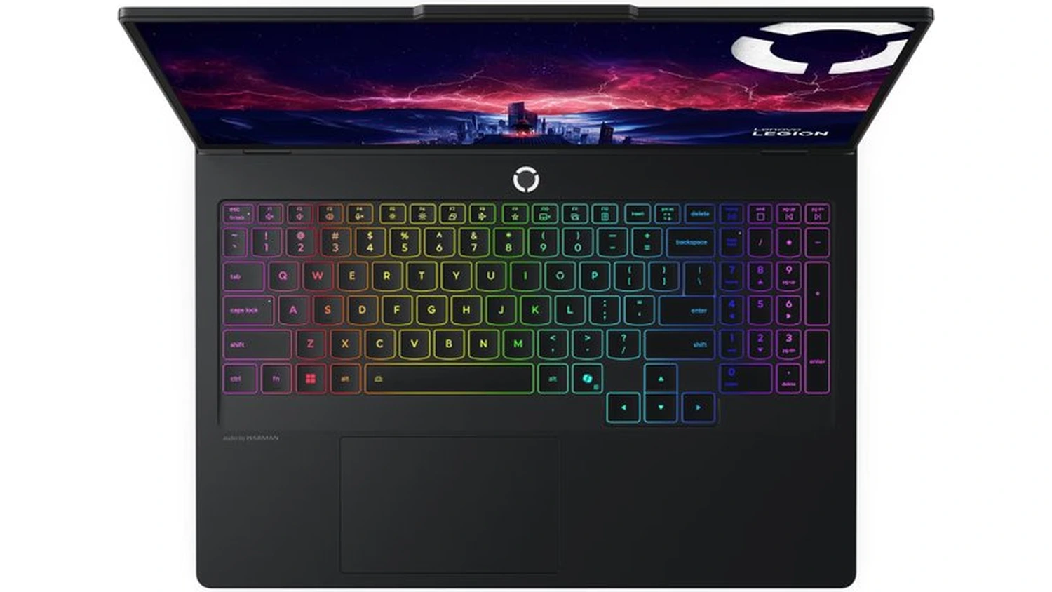Pohled na kl&aacute;vesnici notebooku Lenovo Legion Pro 5 16ADR10