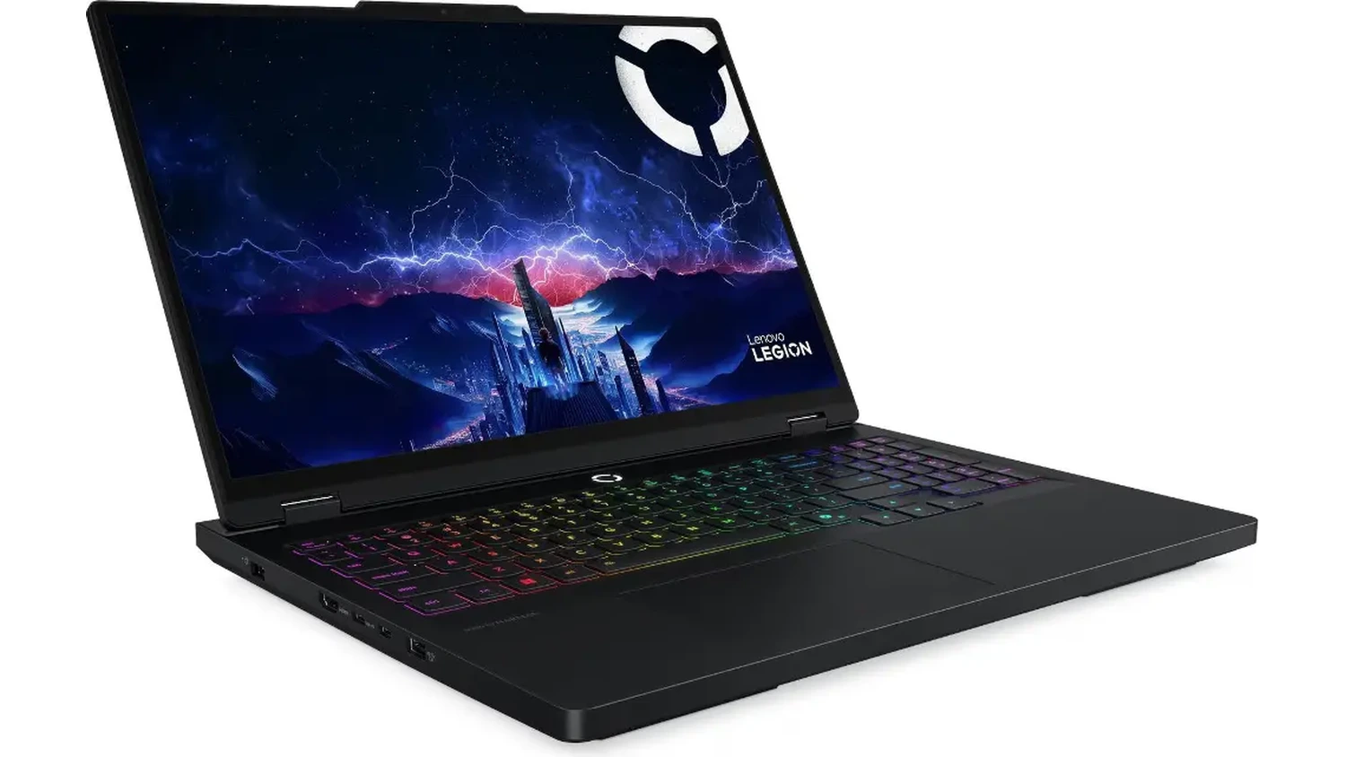 Pohled &scaron;ikmo zepředu na notebook Lenovo Legion Pro 5 16IAX10H