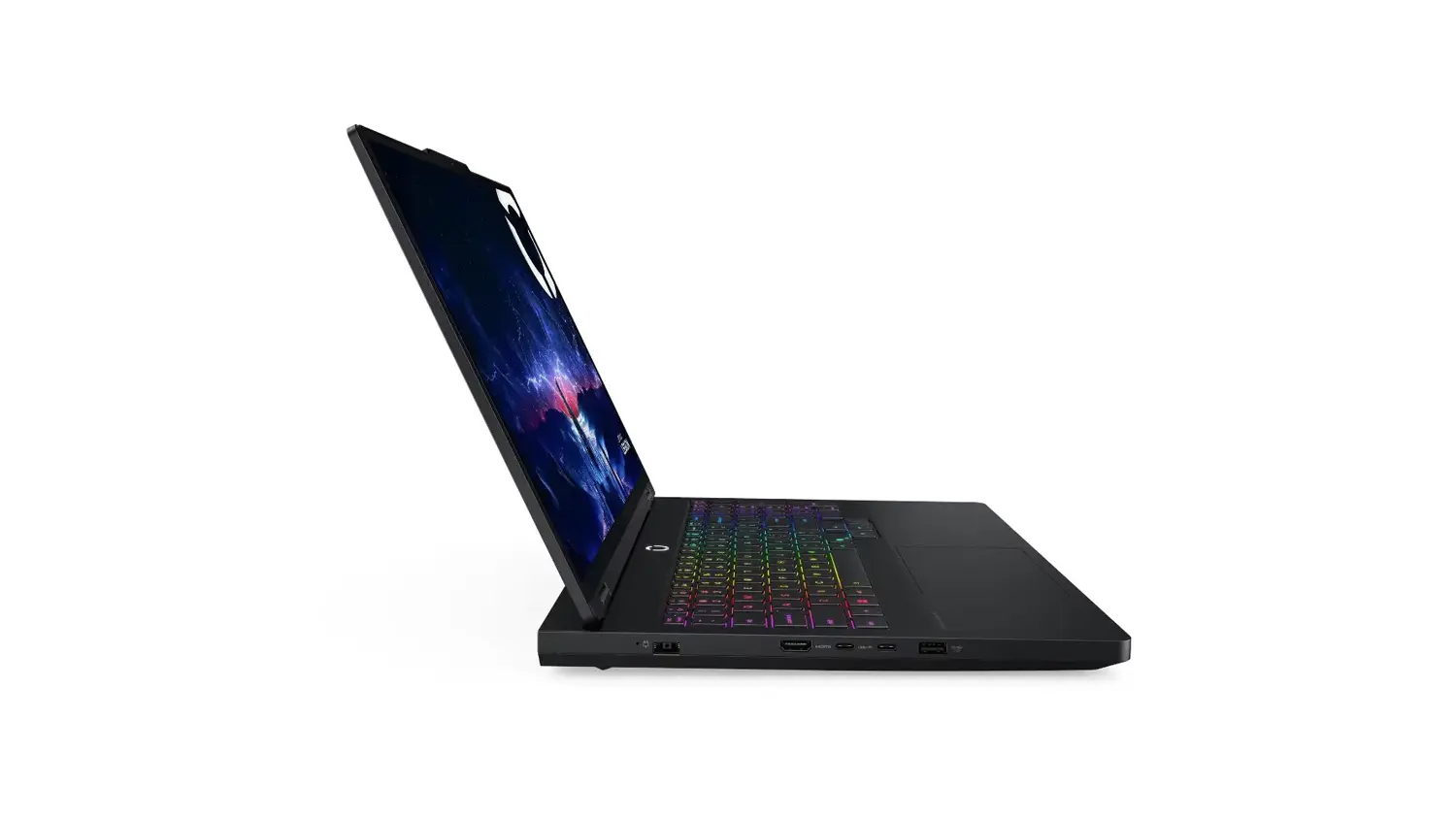 Pohled ze strany na notebook Lenovo Legion Pro 5 16IAX10H