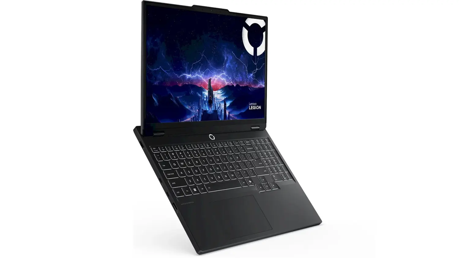 Pohled &scaron;ikmo zepředu na rozevřen&yacute; notebook Lenovo Legion 5 15IRX10
