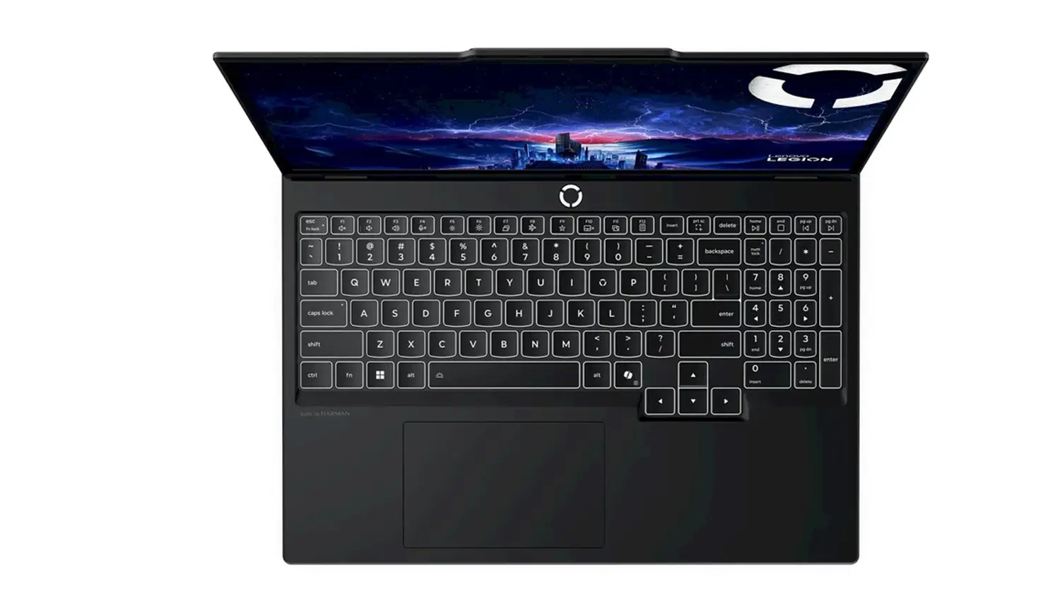 Pohled na kl&aacute;vesnici notebooku Lenovo Legion 5 15IRX10