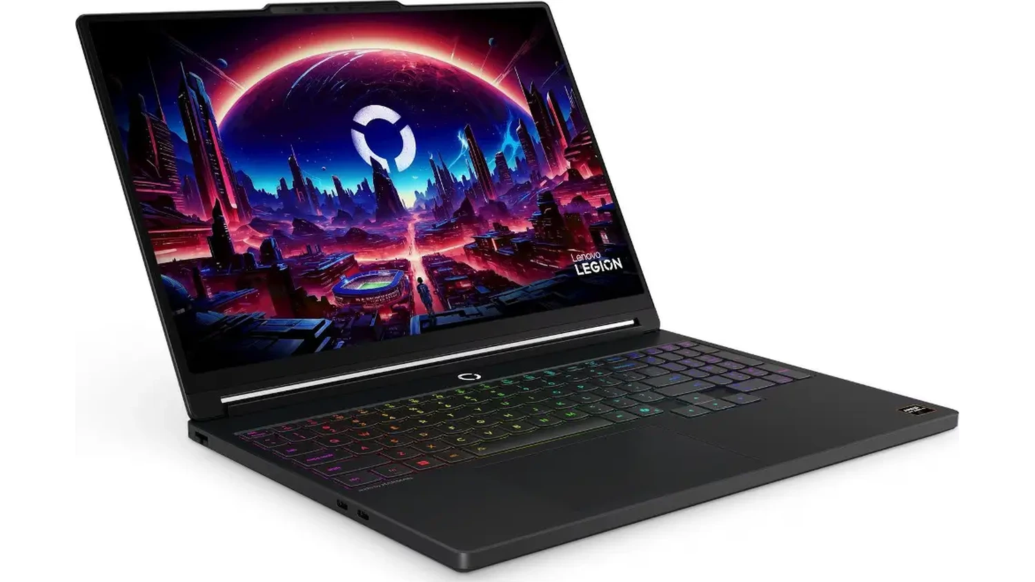 Pohled &scaron;ikmo zepředu na monitor Lenovo Legion 5