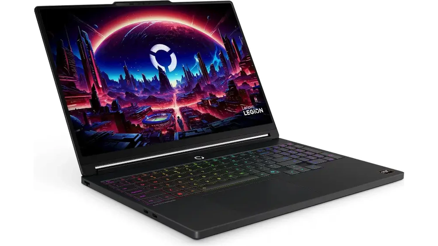 Pohled šikmo zepředu na notebook Lenovo Legion 5