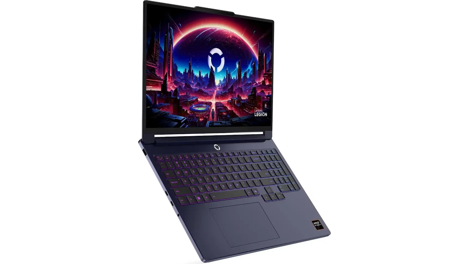 Pohled &scaron;ikmo zepředu na notebook Lenovo Legion 7 16AGP11
